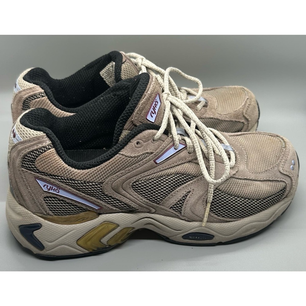 RYKA Muse Walking Sneakers Shoes Womens 8 Tan Suede Low Top K22005WTIU - Picture 2 of 10